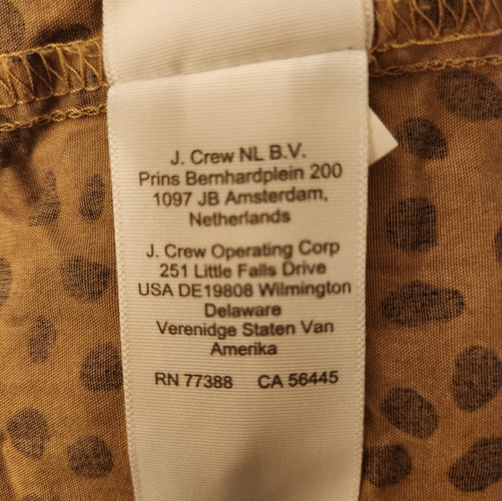 J. CREW Cheetah Animal Print Ruffle VNeck And Shoulders Tiered Midi Dress - Picture 16 of 16